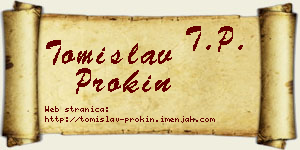 Tomislav Prokin vizit kartica